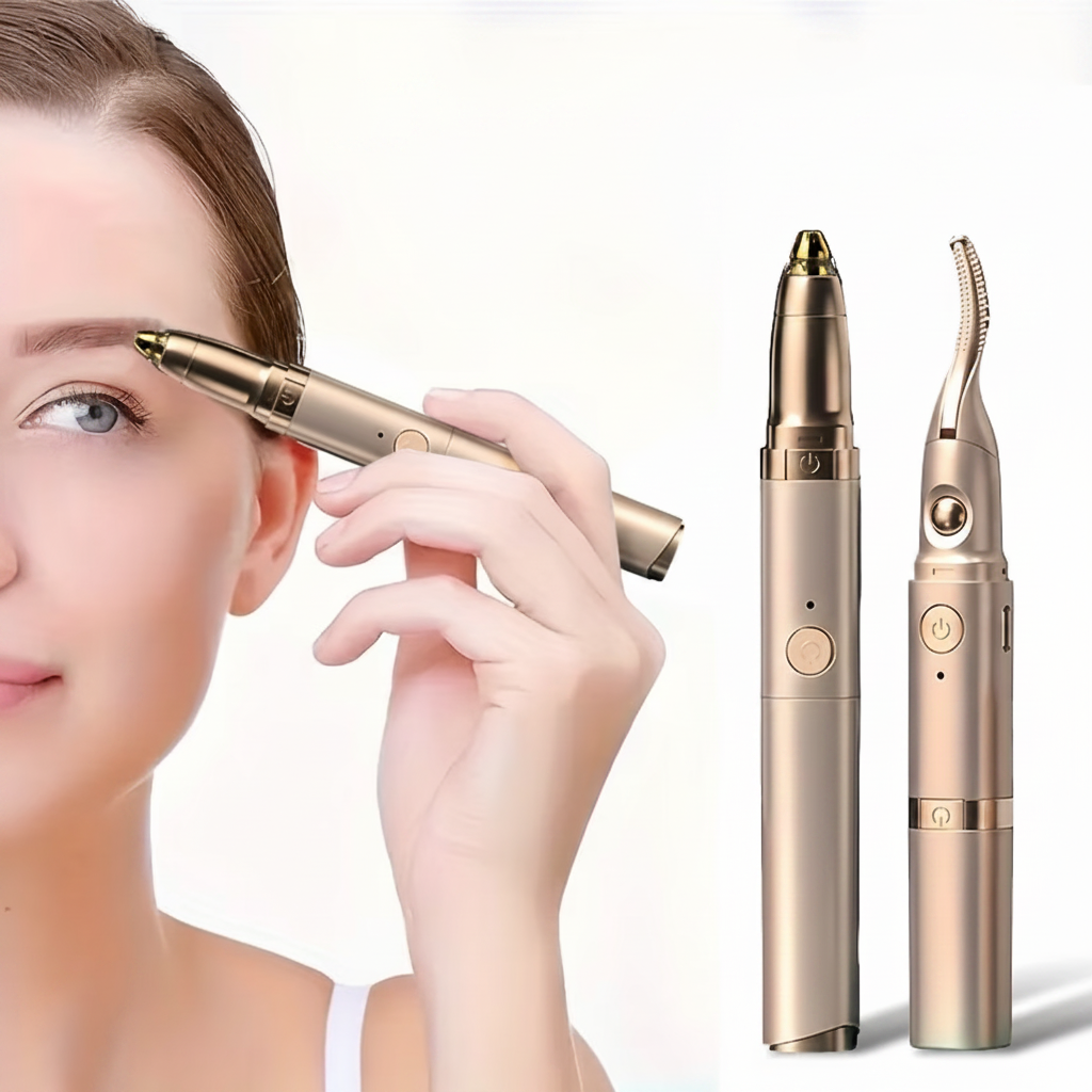 Aveliq Glow 2-in-1 Brow & Lash gold set product shot