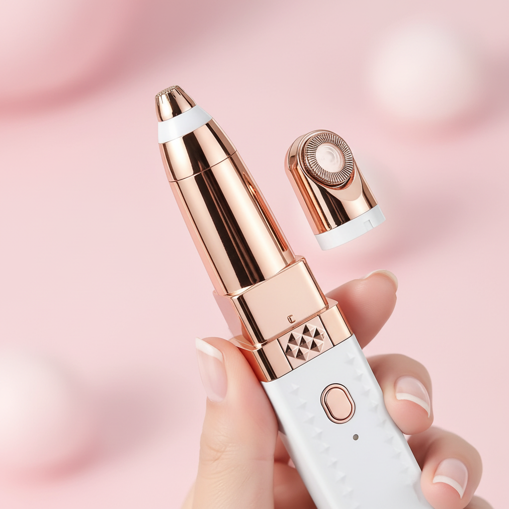 Aveliq Glow rose gold precision cutter head close up